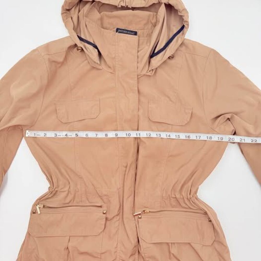 Womens Size L British Khaki Tan Hooded Anorak Jacket
